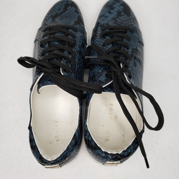 Kenneth Cole Kam Blue Synthetic Snakeprint Sneakers sz 10M - Picture 5 of 9